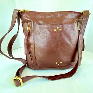 Great American Leatherworks Mahogany Brown Cross body Bag